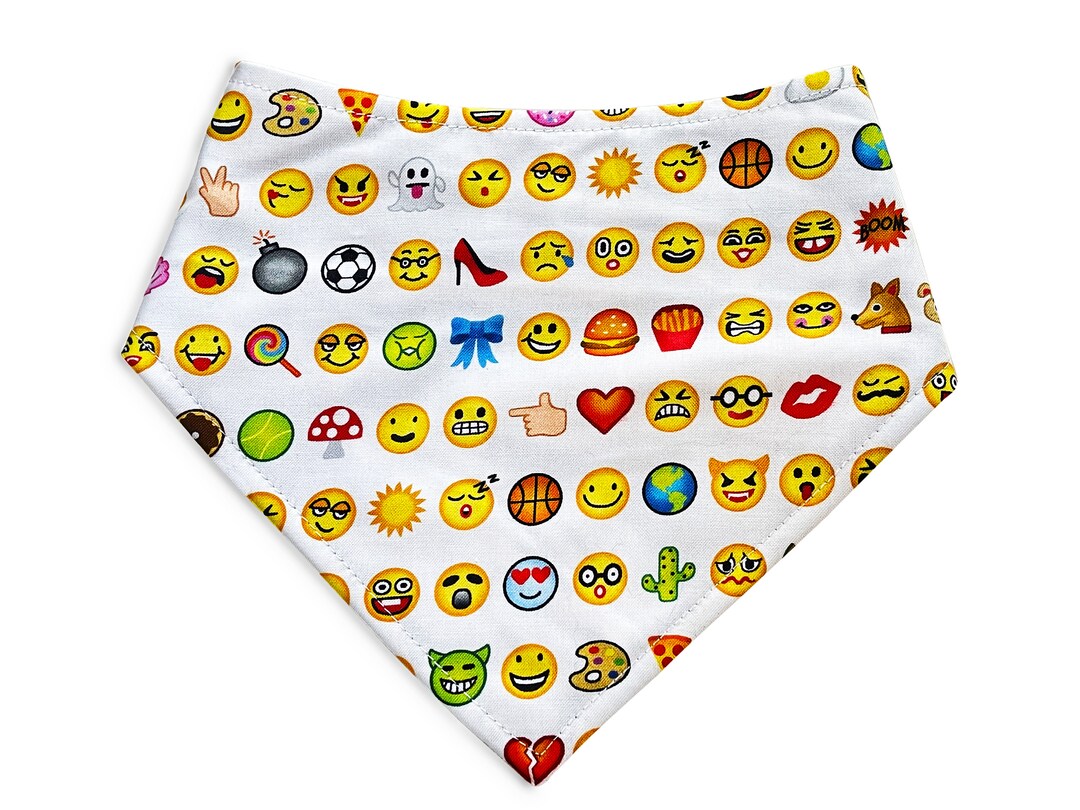 Bandana Emojis Bandana Emojis Addiction Gift Dog Bandana Etsy