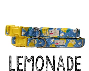 Lemon Dog Collar | Lemon Cat Collar | Puppy Collar | Summer Dog Collar | Pet Lover Gift | Pet Accessories | Handmade Dog Collar