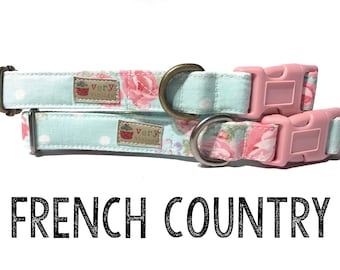 Collar - Flowers Collar | Shabby Chic Collars | Dog Collars | Cat Collars | Gift for Dogs | Gift for Cats | Pet Accesories - Organic Cotton