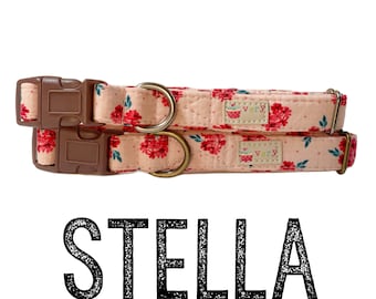 Flowers Collar | Floral Cat Collar | Floral Dog Collar | Colorful Flowers | Dog Collar | Cat Collar | Girl Dog Collar | Pink Flowers