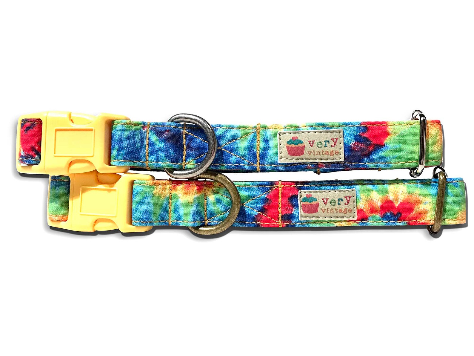 Dog Collar Tie Dye Dog Collar Girl Dog Collars Boy Dog Etsy