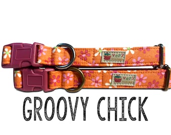 Collar - Floral Collar | Dog Girl Collar | Cat Girl Collar | Pet Collar Gift | Kitten Gift | Puppy Gift | Pet Accessories - Organic Cotton