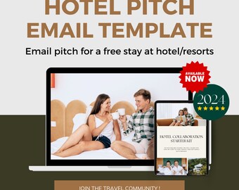 Ultimate All IN ONE Hotel Collaboration Starter Kit, Hotel Pitch Email, Media Kit, Portfolio and UGC Templates, Influencer Rate Calculator