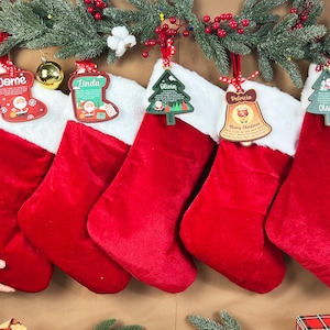 2025 Red Christmas Stockings, Family Christmas Stockings, Christmas Personalized Stocking, Christmas Decor, Christmas Gift For Family