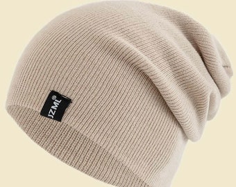 Beanie Hat,Winter Sports Outdoor Pullover Knit Thickened Warm Knitted Hat Casual