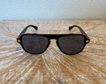 Versace vintage golden black sunglasses