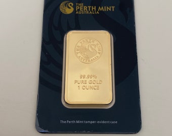 3x Goldbarren 1oz Perth Mint 999 rein