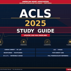 ACLS 2025 Study Guide PDF | Instant Download