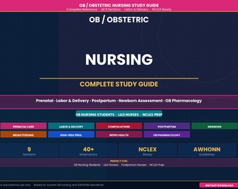 Obstetric Nursing Study Guide