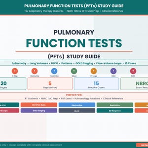 Guia de Estudo para Testes de Função Pulmonar (TFP) | Espirometria, Volumes Pulmonares e Interpretação Simplificada | Terapia Respiratória