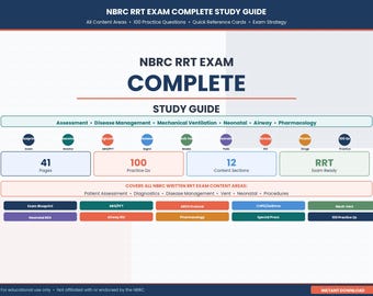 RRT Exam Prep Study Guide | Respiratory Therapist TMC, CSE Review