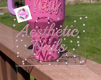 Personalized rhinestone tumbler