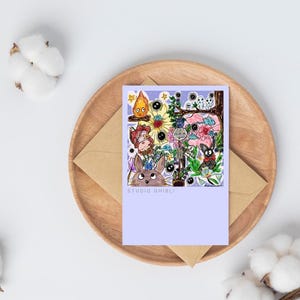 Cartão postal digital do Studio Ghibli | Para impressão | Cartão comemorativo | Impressões artísticas