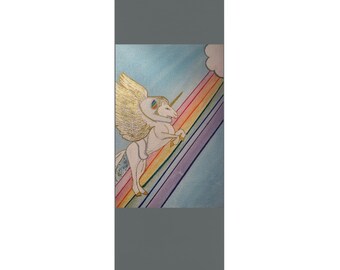 Spaceman Unicorn Glitter Fart Yoga Mat