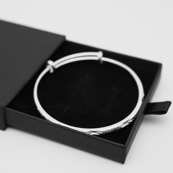 Silbernes Armband für Frauen mit edler Geschenkbox, verstellbar, Geschenkidee, Schmuck