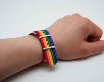 Armband, Pride, Verstellbar, Männer, Frauen, Schmuck, Regenbogen, Geschenk, LGBTQ Armband, Unisex Armband