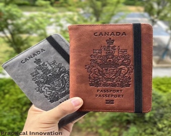 Canada Leather Passport Cover |  Minimalist Passport | Cover Accessories | Minimalist Passport Holder | Travel Gift | Gift For Travelers