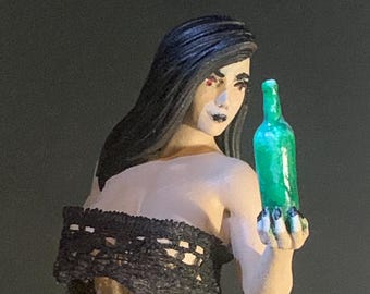 Morgana Darkthorn Vampir Bardame - Bemalte 150 mm Statue - NSFW Pin Up