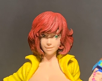 Nachrichtenjournalistin April Pin-Up Statue - CA 3D Studios (200 mm)