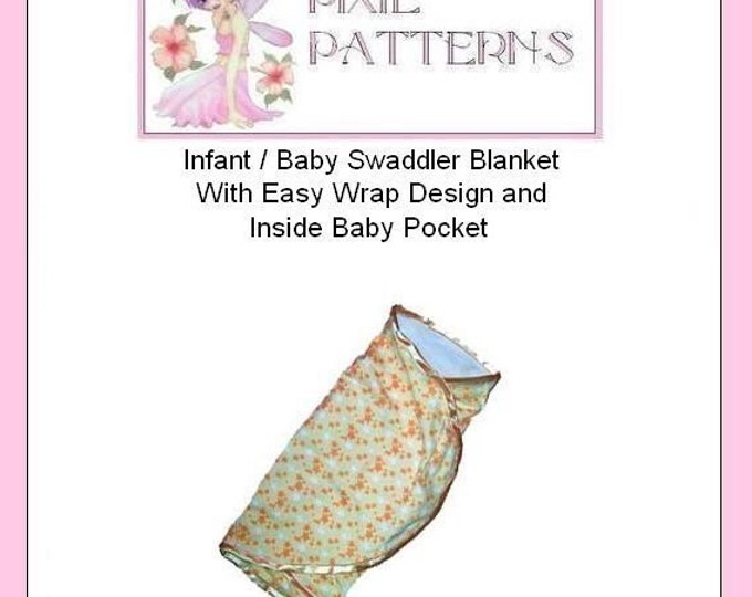Infant Baby Swaddler Blanket Swaddling Blanket Wrap Pattern With Velcro
