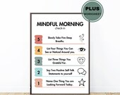 Mindfulness Practices poster, Feelings chart, Worksheets for kids, Calming Down Corner, Growth Mindset, Coping Skills, Homeschool Printables