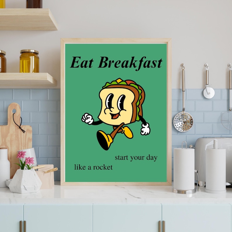 Kids Healthy Habits Poster, Groovy Wellness Poster, Teacher Supplies, Cute Retro Prints, Boho Classroom Decor Bundle, School Bulletin Boards