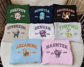 Embroidered Anime Shirt, Anime Shirt, Embroidered Shirt, Embroidered Hoodie, Anime Gift For Him, Anime Embroidered Sweatshirt