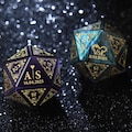 Custom Wedding Dice - D20, Engagement Gift, Personalized Dnd Gifts, Gamer Wedding Gift, Dungeons and Dragons, Marriage dice, dnd dice set product logo