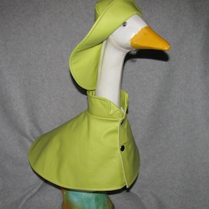 Goose Clothes - Light Lime Green Raincoat and Hat sized to fit a 23 inch Goose- by Lorraine