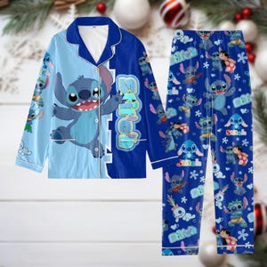 Lilo and Stitch Pajamas Set, Ohana Means Family Pjs, Cute Stitch