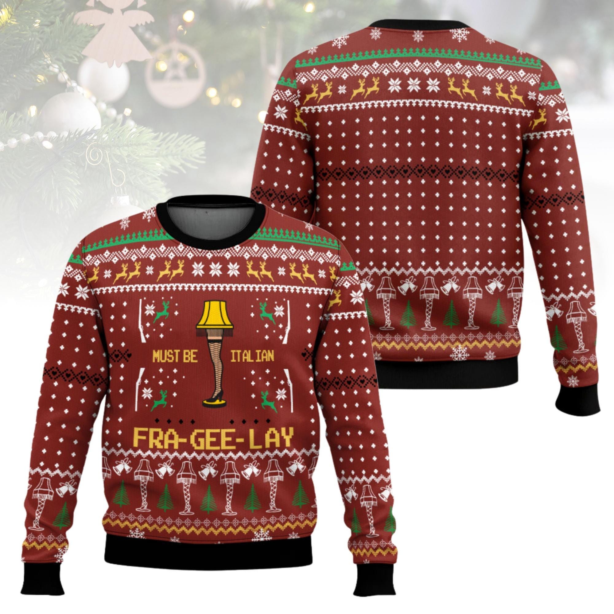 Discover Christmas Story Ugly Christmas Sweater, Leg Lamp Sweater, Xmas Holiday Gift