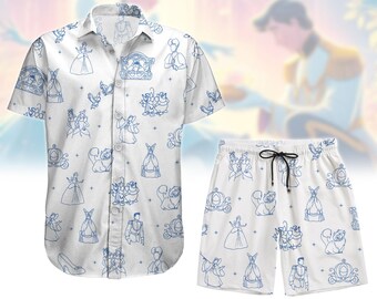 Disney Cinderella Button Shirt, Meet Me At Midnight Button Up Shirt, Disney Princess Shirt For Her, Magic Kingdom Shirt For Women