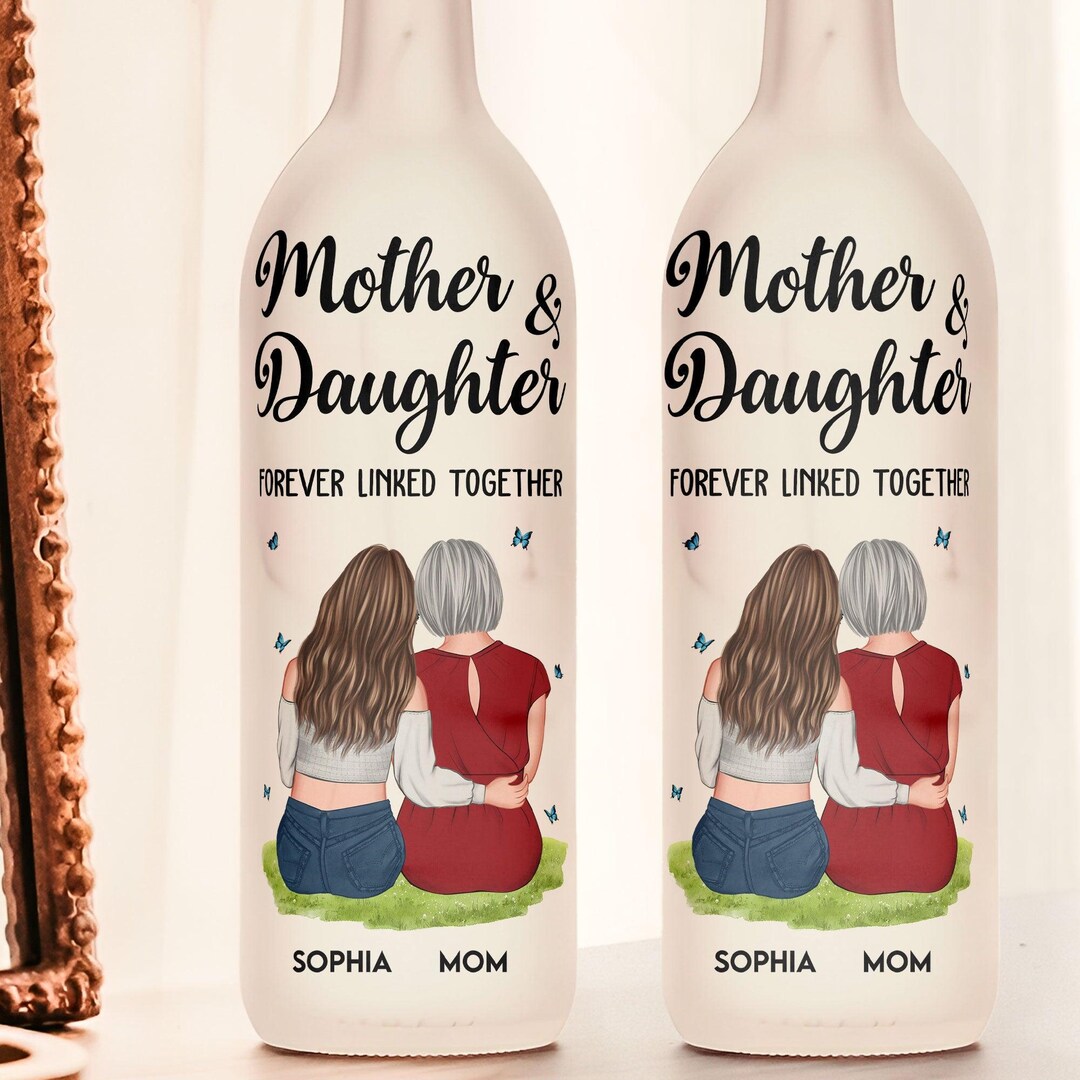 Together, We Make The Best Team - Family Personalized Custom Bottle Lamp - Gift For Mom, Daughter