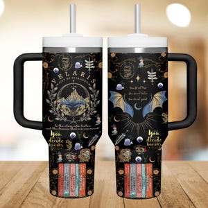 Vaso de 113 ml de Velaris City, vaso de abanico de la Corte Nocturna, vaso de bebida del libro de fantasía Acotar, vaso ilirio, vaso del Trono de Cristal