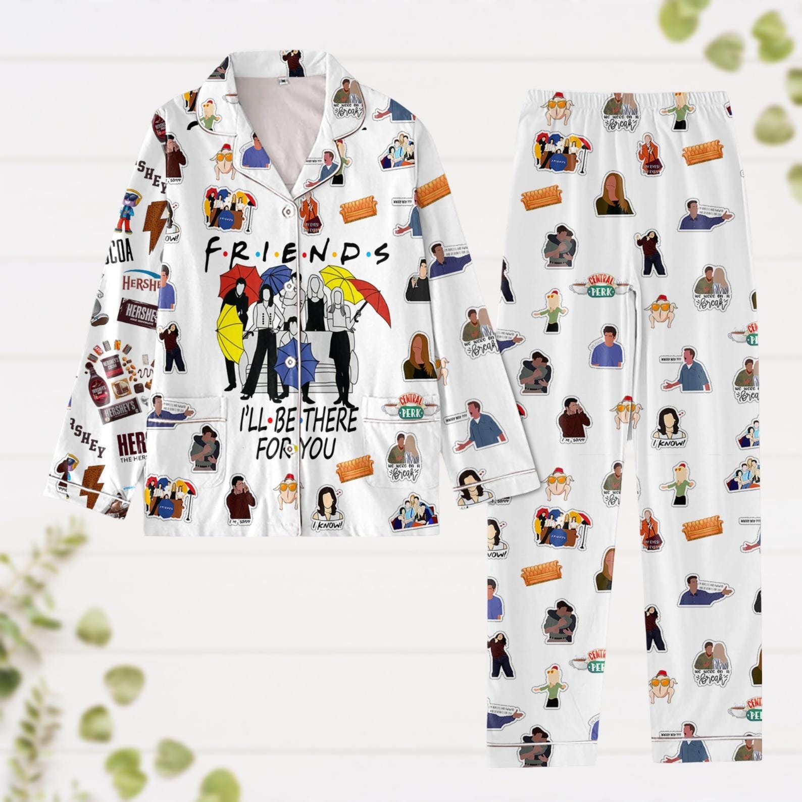 Friends Pajamas Etsy