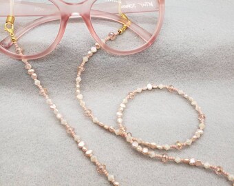 Most Delicate Pinks Eyeglasses or Reading Glasses Chain- Free Shipping!
