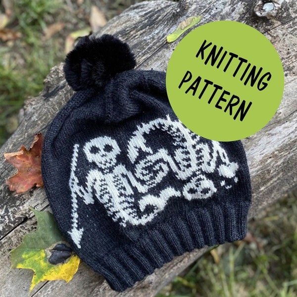 Skull Talk Hat  **Pattern only**