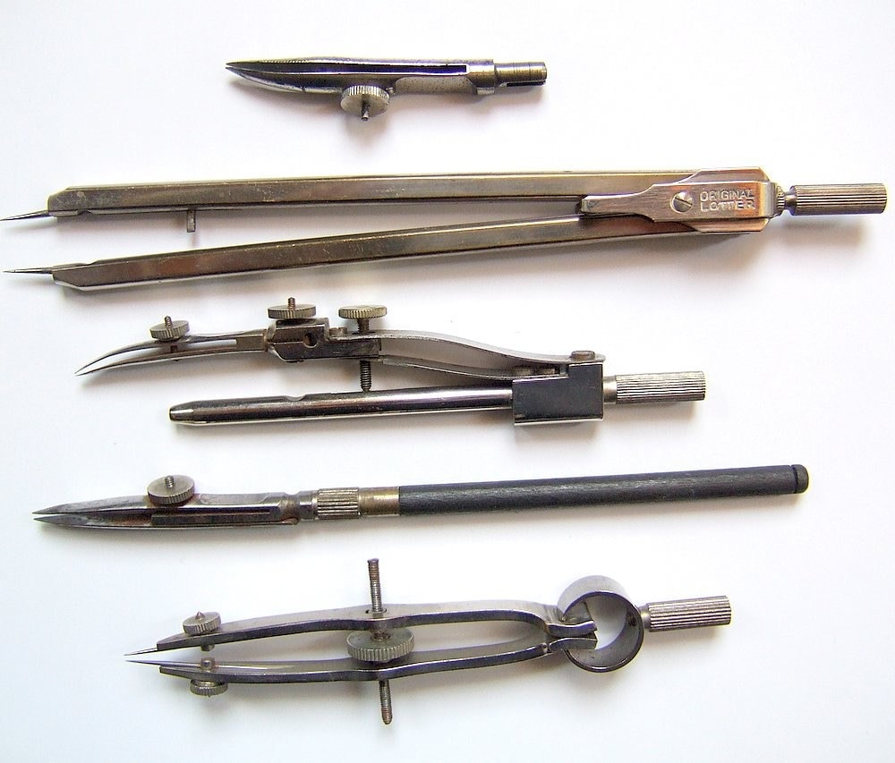 Vintage Antique Drafting Tool Set Etsy