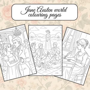 Jane Austen world Couloring Pages (Printable)