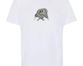 Personalized children's drawing embroidery on a T-shirt | Embroidery from photo | Gift for couples, families, mom, dad, grandma, grandpa, Valentine's Day