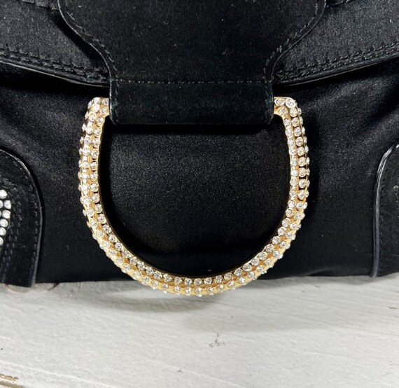 Dolce & Gabbana Crystal and Satin Evening Bag/Clu… - image 4