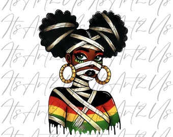 MUMMY png | Halloween png | Mummy Girl png | Black Women png | Happy Halloween png | Black People png | Digital png