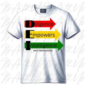 DEI Digital Art Design | Diligence Empowers Intelligence | Sublimation and DTF PNG
