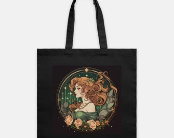 Anime Girl Tote Bag, Magisch Meisje, jaren '90 anime, Vintage, Sailor Jupiter Geïnspireerd, Art Nouveau, Kawaii, Anime Moon, Eco Carry Bag, Project Bag