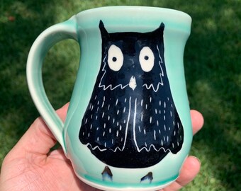 Owl  mug   free priority shipping 14-16 ounce