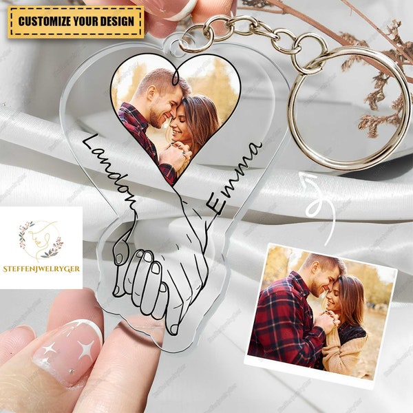 Personalized Couple Keychain, His And Hers Keychain, Relationship Keychain, Anniversary Keychain, Couple Charm Keyring, Gift For Him/Her