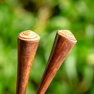 Shell Spiral Wooden Hair Stick