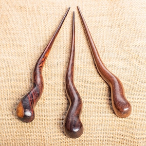 Wavy Wooden Hair Stick