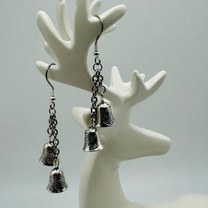 Silver Bells Dangle Earrings