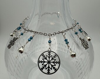 Winter’s Serenade - Snowflake Charm Bracelet